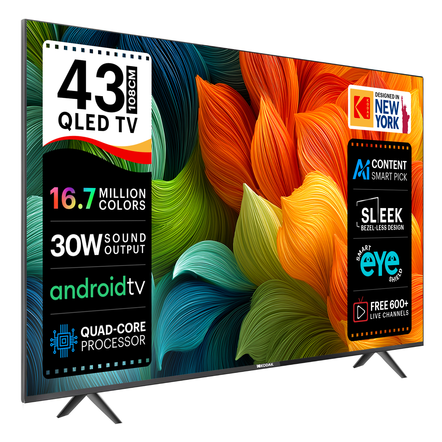 Kodak 108 cm (43 inch) Full HD LED Smart Android TV | SHOPSPPL
